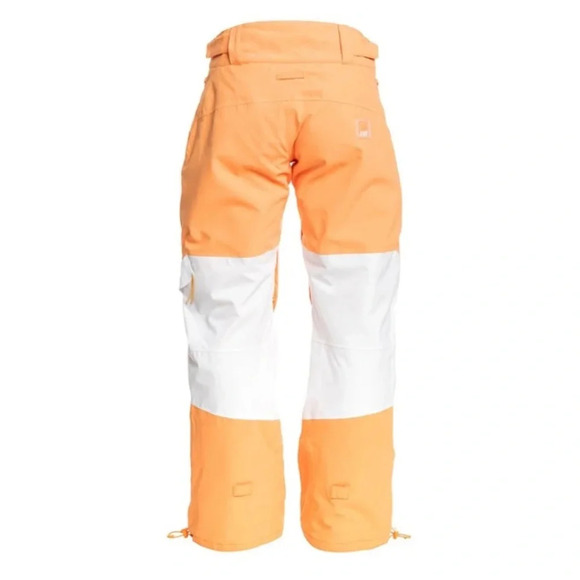 ROXY x CHLOE KIM Woodrose technical snow pants size XL NWT SNOW SKI ORANGE WHITE - Picture 2 of 13